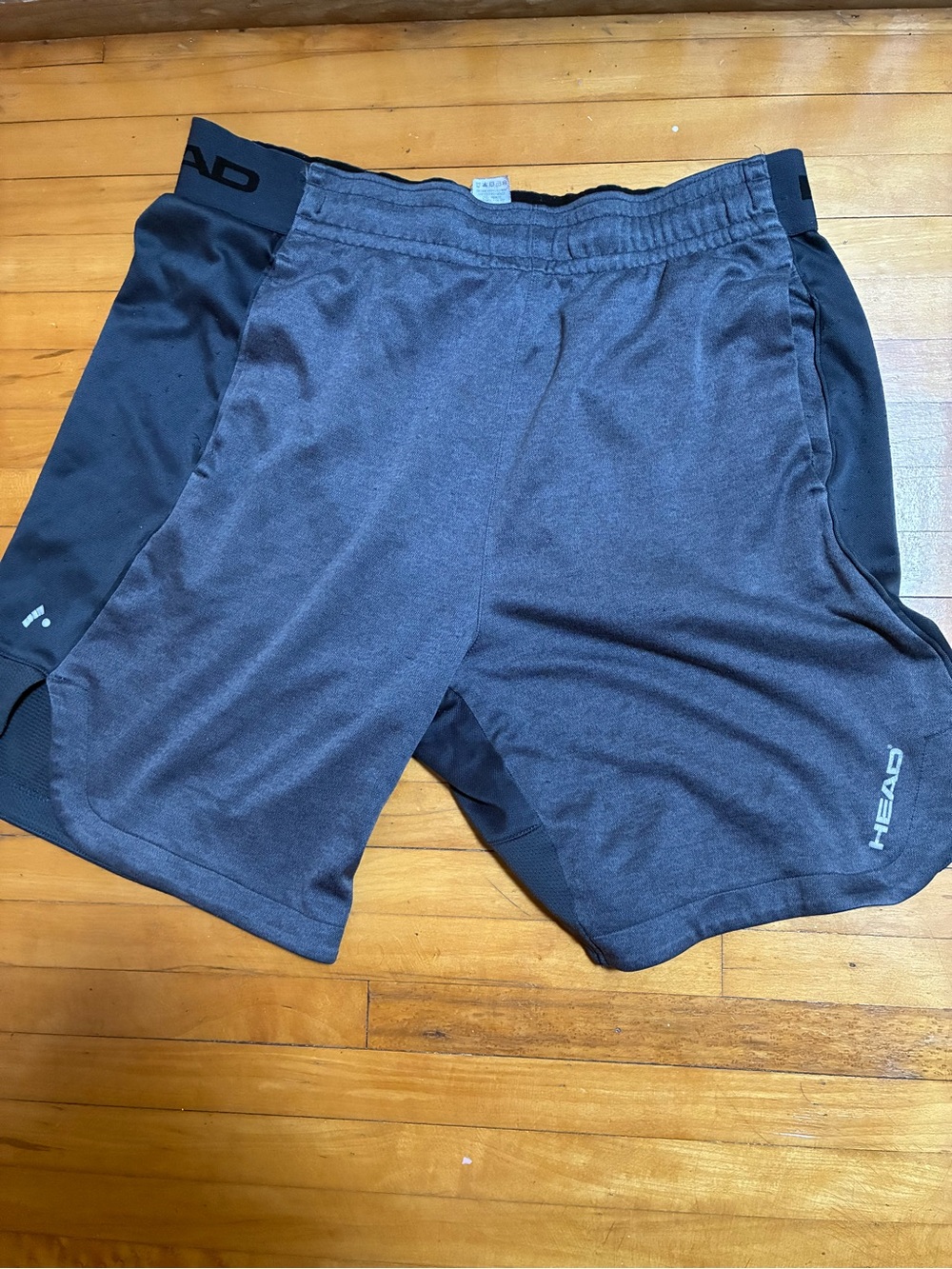 HEAD Men’s Athletic Shorts in Dark Gray and Black